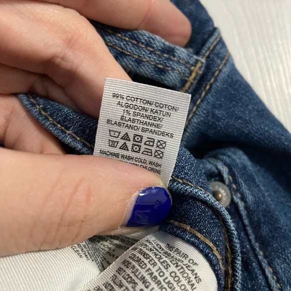 Lucky Brand Women’s Mollie Crop Distressed Denim Straight Jeans Size 8 / 29 - Picture 13 of 13